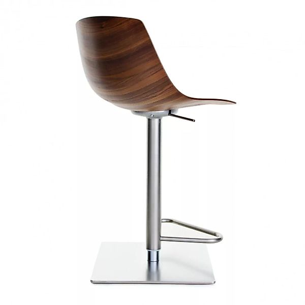 la palma - Miunn S104 Barhocker Sitzfläche Multiplex 75-100cm - nussbaum ca günstig online kaufen