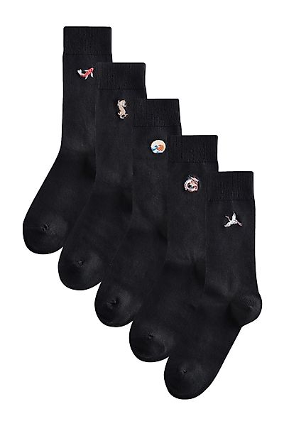 Next Kurzsocken Socken mit Stickerei (5-Paar) günstig online kaufen