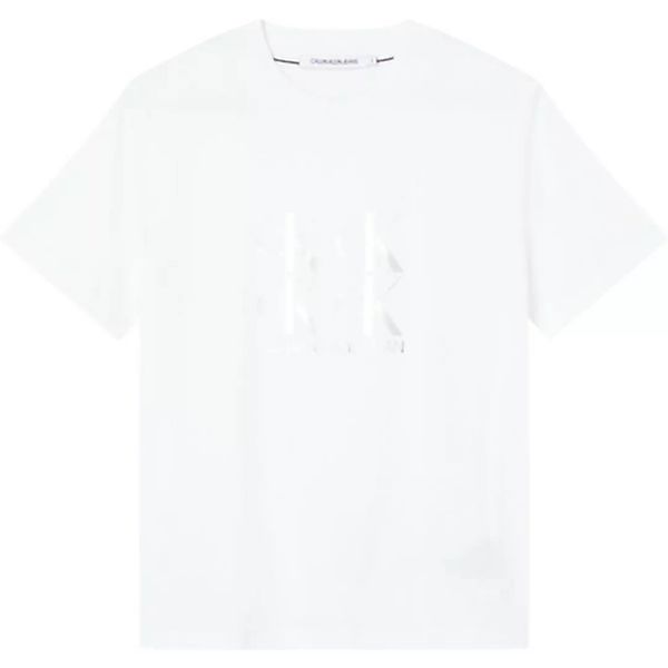 Calvin Klein Jeans Shine Logo Kurzärmeliges T-shirt XS Bright White günstig online kaufen