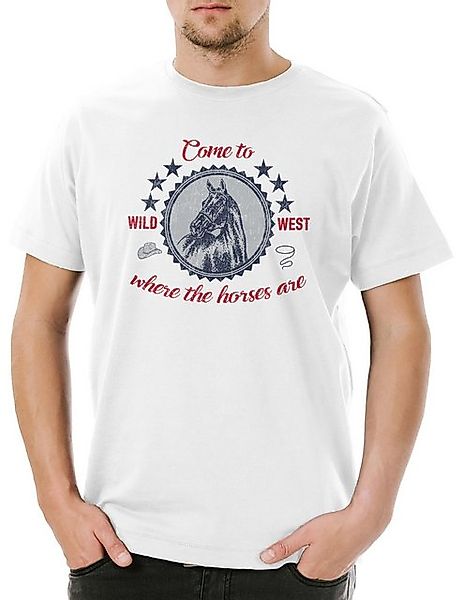 Urban Backwoods Print-Shirt Urban Backwoods Come To The Wild West Herren T- günstig online kaufen