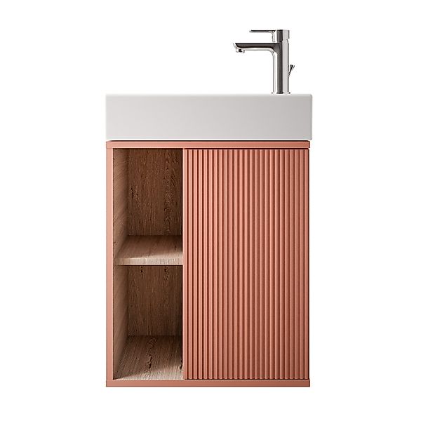 Bernstein Badmöbel-Set BELDIVO, (mit Waschbecken DURAVIT, günstig online kaufen