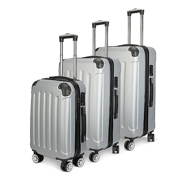 FUROKOY Trolleyset Kofferset Hartschalen-Koffer Reisekoffer 3-teiliges günstig online kaufen