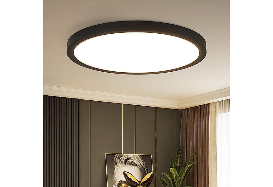 ZMH LED Deckenleuchte Wohnzimmer Deckenlampe Modern einfache Selbstmontage günstig online kaufen