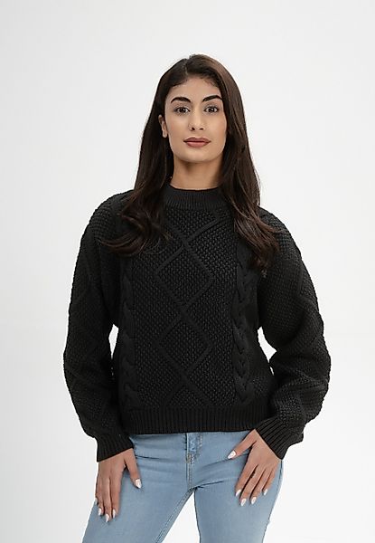 MELA Strickpullover Zopfmuster Strickpullover Style SAMAIRA günstig online kaufen