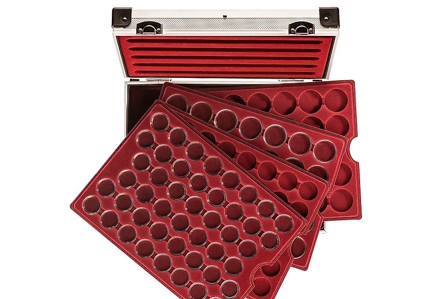 MC.Sammler Aufbewahrungsbox MC.Sammler Alu Münzkoffer frei bestückbar mit M günstig online kaufen