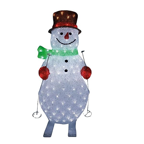 Lex XL LED Acryl Schneemann Figur 82cm Beleuchtet Weihnachtsdeko für Außen günstig online kaufen