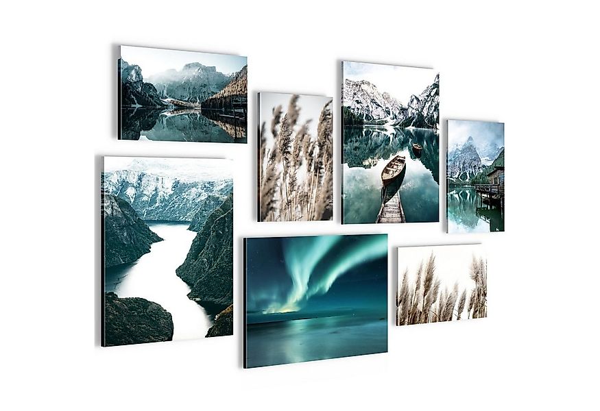 Novart Wandbild Wandbilder Set Landschaft Natur See Berge 100x70 cm, See günstig online kaufen