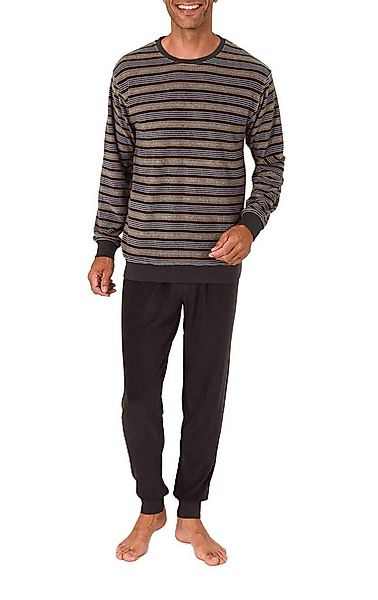 Normann Pyjama Normann Herren Frottee Schlafanzug mit Bündchen - auch in Üb günstig online kaufen