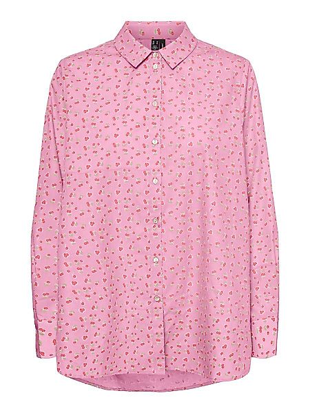 VERO MODA Loose Fit Langarmhemd Damen Pink günstig online kaufen