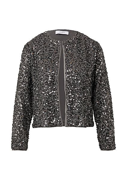 comma Jackenblazer Indoor-Blazer Blusenjacke mit Pailletten günstig online kaufen