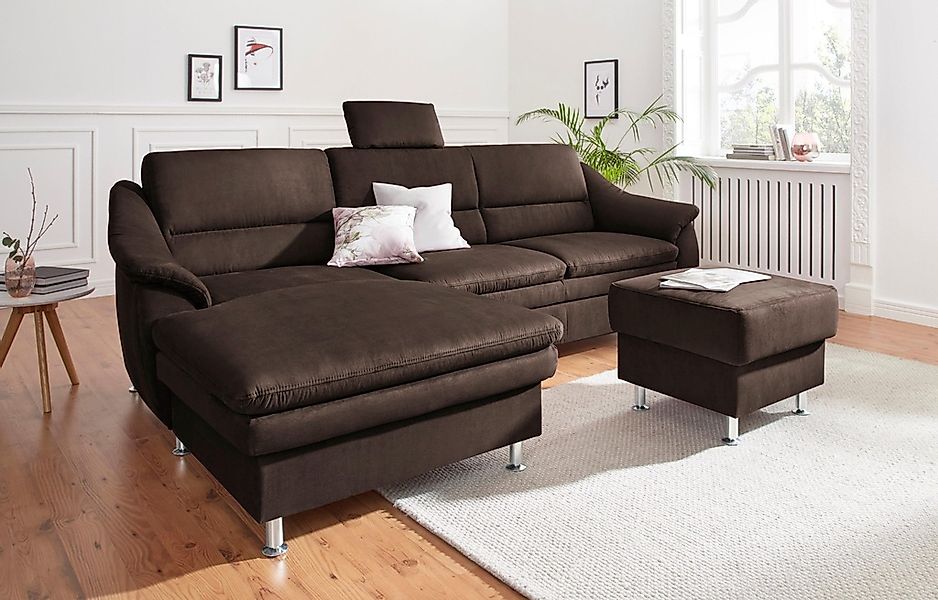 sit&more Ecksofa "Cardoso L-Form", mit Federkern, wahlweise mit Bettfunktio günstig online kaufen