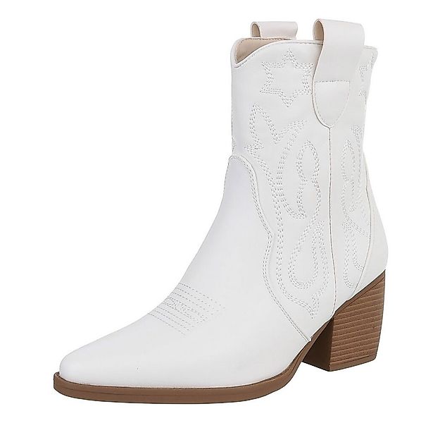 Ital-Design Elegante Westernboots für Damen mit Stickerei und Komfort Weste günstig online kaufen