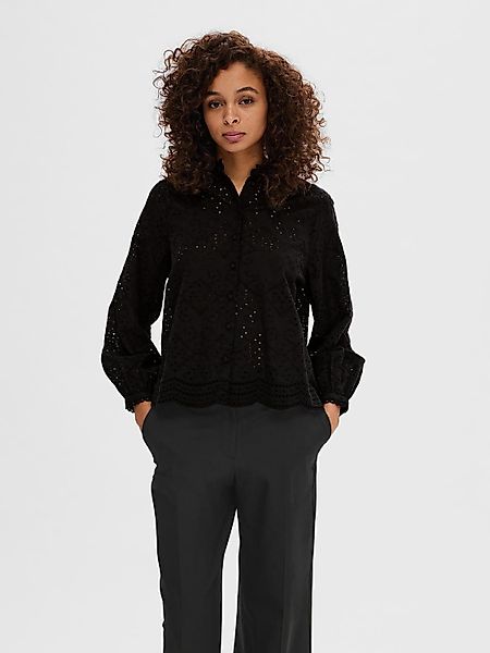 SELECTED FEMME Blusenshirt Fein mit Lochstickerei günstig online kaufen