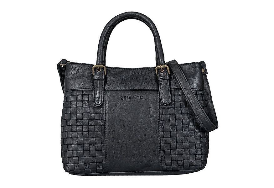 STILORD Handtasche "Daniela" Modische Handtasche Leder Damen mit Flecht-Opt günstig online kaufen