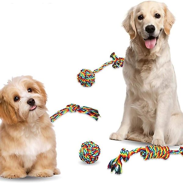 BYSURE Tier-Intelligenzspielzeug, (4-tlg) Hundespielzeugseil Zahnspielzeugs günstig online kaufen