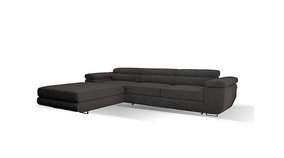 Goldstoff Ecksofa mit Schlaffunktion und Bettkasten, Designer Schlafsofa mi günstig online kaufen
