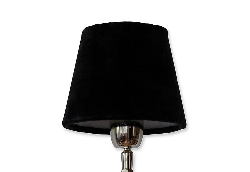 Mirabeau Lampenschirm Lampenschirm Mitters samtschwarz günstig online kaufen