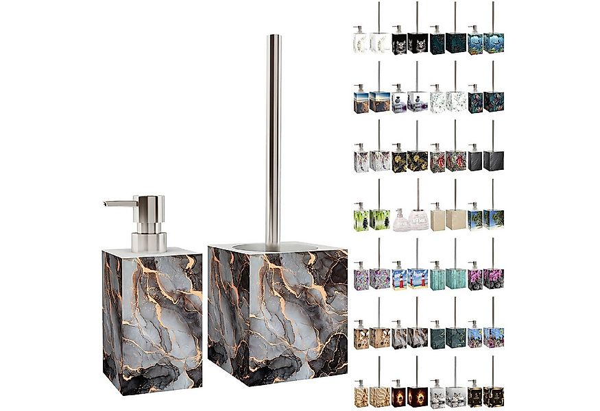 Sanilo Badaccessoire-Set mit Motiv, viele schöne Seifenspender und WC Bürst günstig online kaufen
