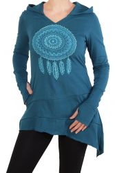 PUREWONDER Tunikashirt Longshirt mit Traumfänger Tunika günstig online kaufen