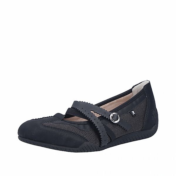 Rieker Riemchenballerina Schlupfschuh, Flats, Slipper mit Mesheinsatz günstig online kaufen
