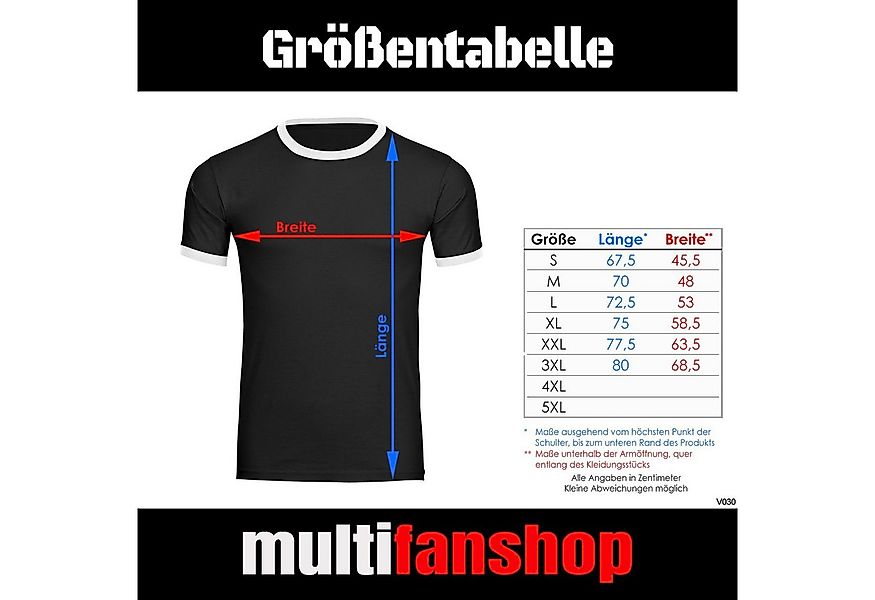 multifanshop T-Shirt Kontrast Schalke - Trikot 12 - Männer günstig online kaufen