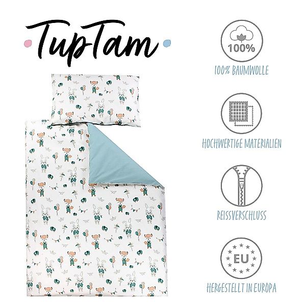 TupTam Babybettwäsche Kinder Bettwäsche Set Babybettwäsche günstig online kaufen