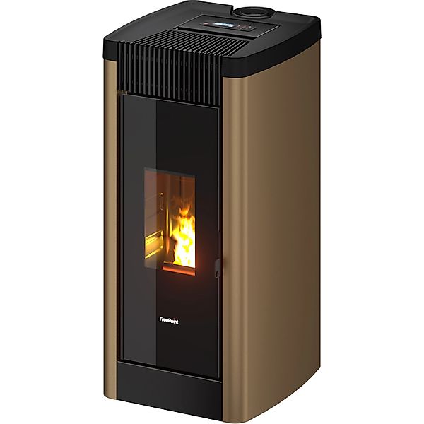 FreePoint Pelletofen Steel 9 Stahl Bronze 2,5 kW - 8,5 kW EEK: A+ günstig online kaufen