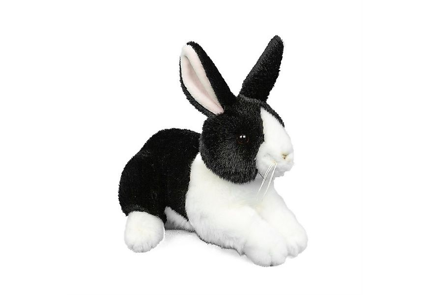 Teddys Rothenburg Kuscheltier Hase liegend schwarz/weiß 25 cm Plüschhase St günstig online kaufen