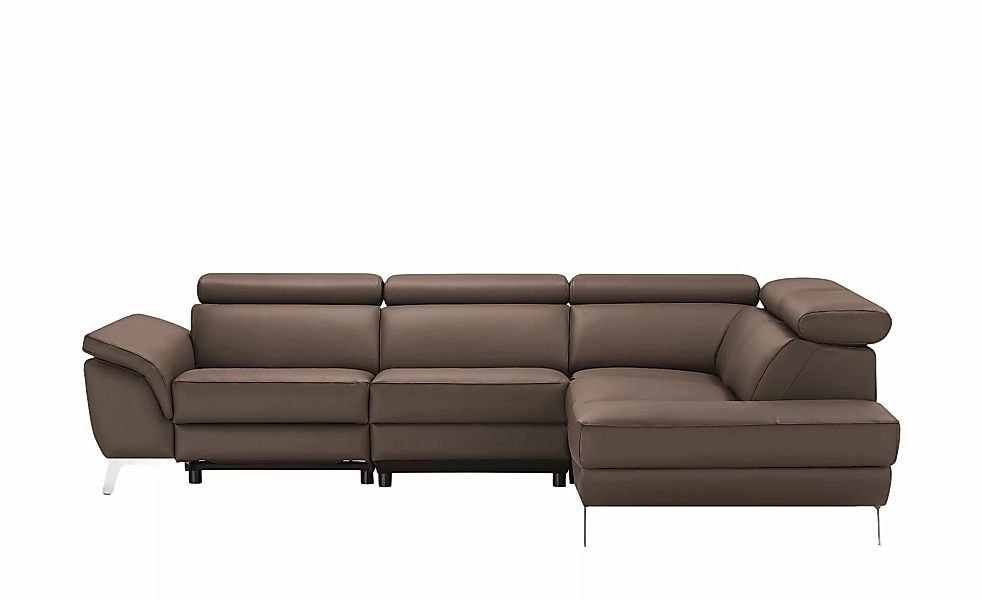 uno Ecksofa Leder  Dallas ¦ braun ¦ Maße (cm): B: 283 H: 74 T: 228.0 Polste günstig online kaufen