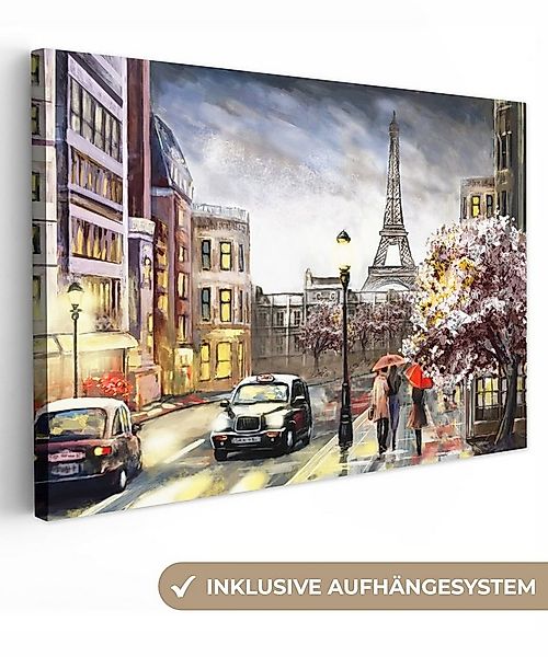OneMillionCanvasses® Leinwandbild Kunstdrucke - Paris - Frankreich - Öl, Fo günstig online kaufen