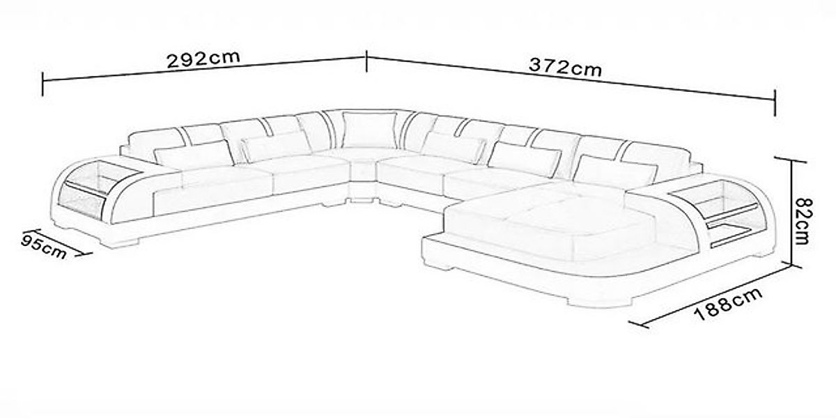 Xlmoebel Ecksofa Neue moderne Wohnzimmer-Sofa-Garnitur mit Ecksofa und Pols günstig online kaufen