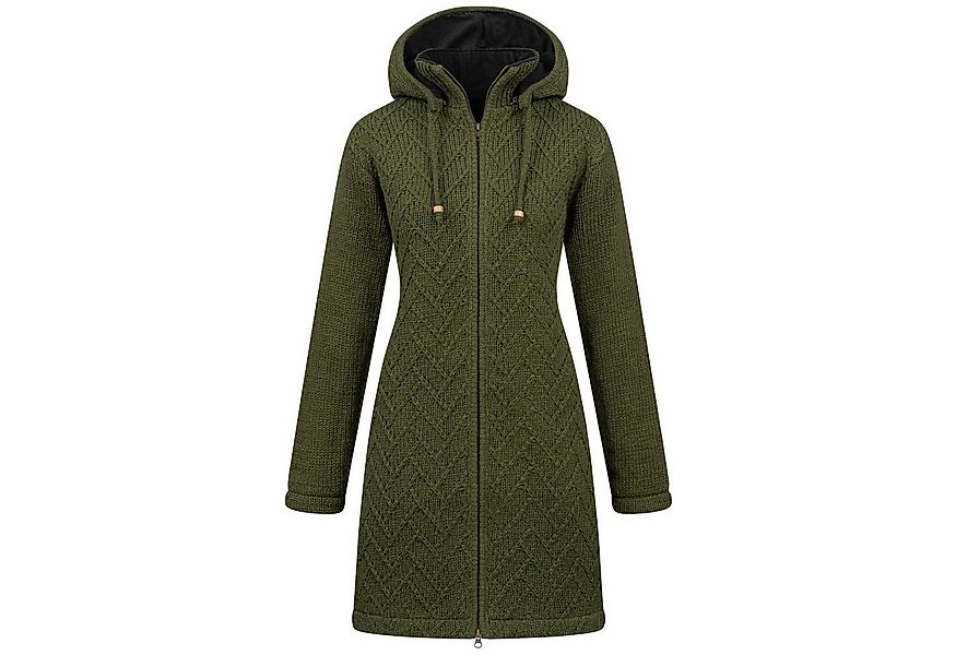 KUNST UND MAGIE Longstrickjacke Klassische Strickjacke Kurzmantel Wolle + F günstig online kaufen