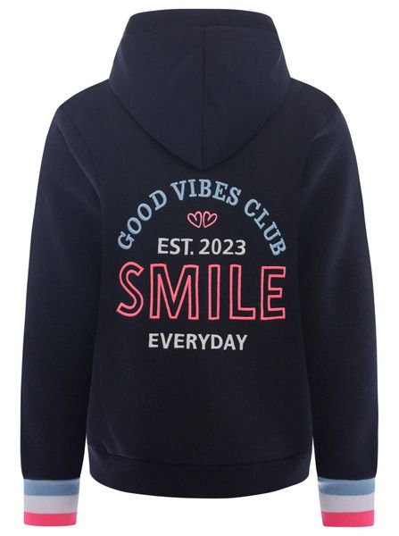 Zwillingsherz Sweatjacke Kapuze, Regular Fit, Langarm, Stickerei am Rücken, günstig online kaufen