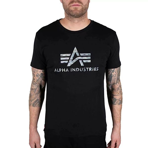 Alpha Industries 3d Camo Logo Kurzärmeliges T-shirt 3XL Black / Woodland günstig online kaufen