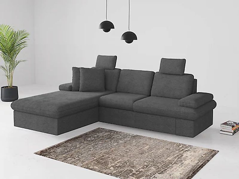 sit&more Ecksofa »Moreno«, mit Armteilverstellung,wahlweise mit Bettfunktio günstig online kaufen