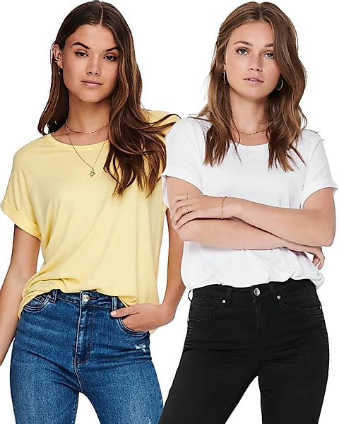 ONLY T-Shirt Stilvolles Basic Shirt mit günstig online kaufen