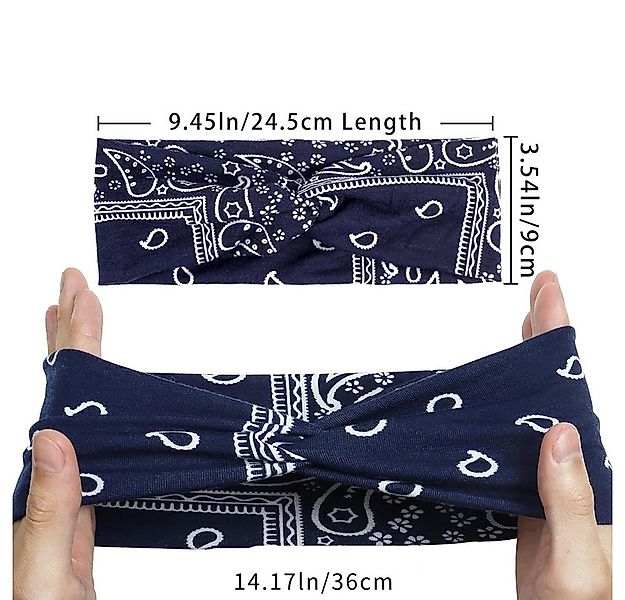 Coonoor Haargummi 6 Stück Stirnbänder Damen Boho Breite Haarband Yoga Stirn günstig online kaufen