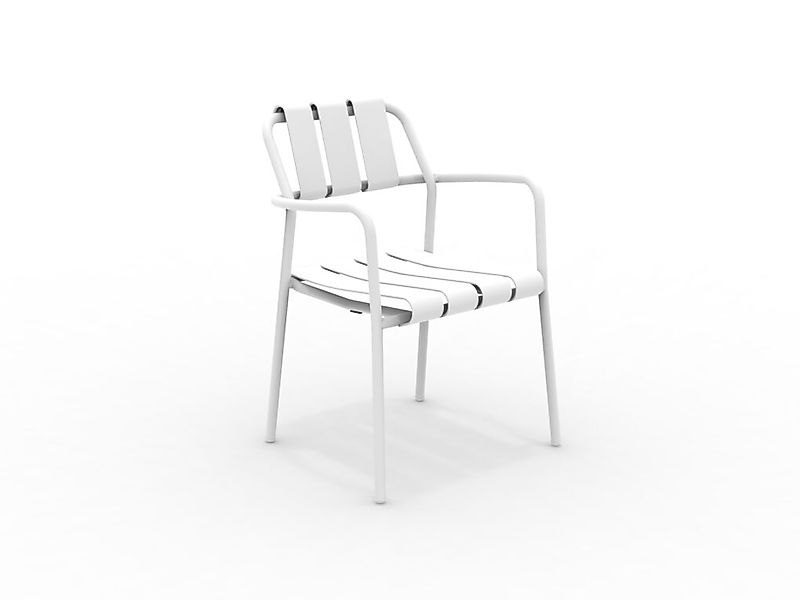 Verdea Stapelsessel für den Garten matt weiß günstig online kaufen