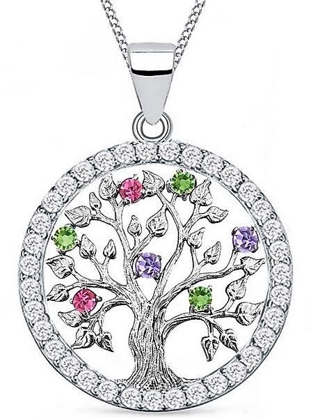 Goldene Hufeisen Kette mit Anhänger Lebensbaum Anhänger Halskette 925 Echt günstig online kaufen