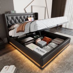 REDOM Polsterbett Jugendbett Bett Stauraumbett gepolsteres günstig online kaufen