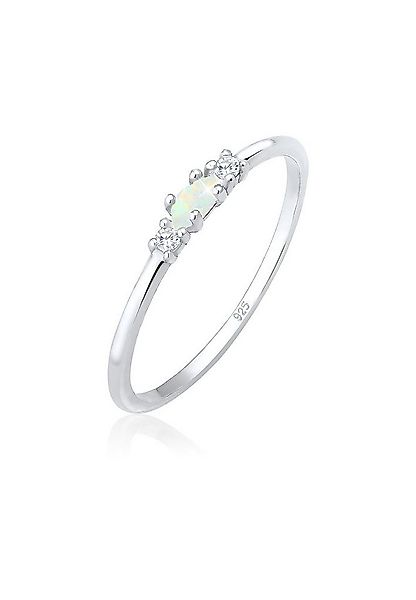 Elli Fingerring Opal Marquise und Zirkonia 925 Sterling Silber günstig online kaufen