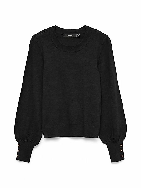 Vero Moda Strickpullover "VMHAPPY LS O-NK BUTTON CUFF PULLOVER BOO" günstig online kaufen