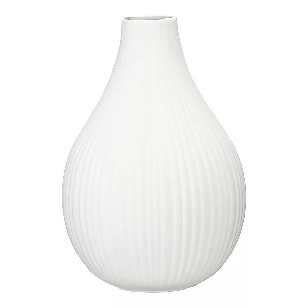 Vase RILLS ca.25,5x37,5cm, weiss günstig online kaufen