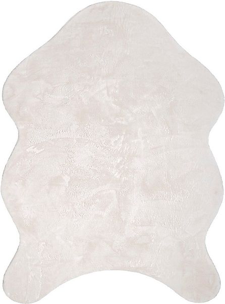 Paco Home Fellteppich Pelt 640, fellförmig, Höhe: 16 mm, Kunstfell, Uni Far günstig online kaufen
