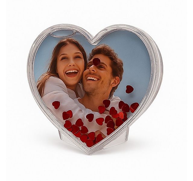 what the shop Fotohalter 3-D Herz Fotorahmen mit roten Herzen– Weihnachten günstig online kaufen