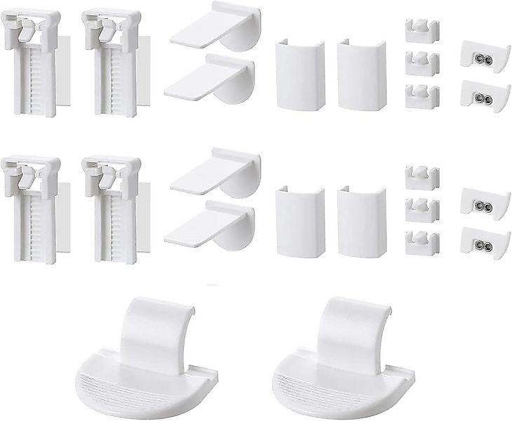 FELIXLEO Plissee Plissee Ersatzteile Set Klemmträger Zubehör ohne Bohren 24 günstig online kaufen