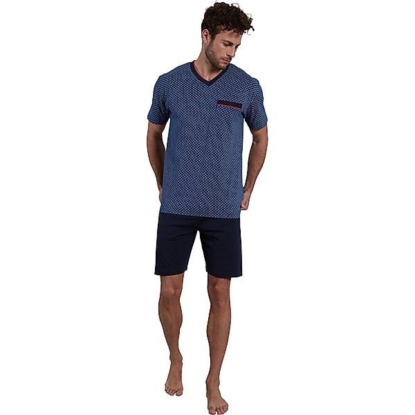 GÖTZBURG Shorty "Manhattan", (2 tlg.), Kurzarm, V-Ausschnitt, kurze Hose, B günstig online kaufen