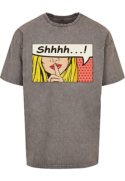 Merchcode T-Shirt "Merchcode Herren Silent Sign Comic Acid Washed Oversized günstig online kaufen