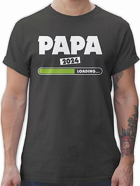 Shirtracer T-Shirt Papa loading 2024 grün Vatertag Geschenk für Papa günstig online kaufen
