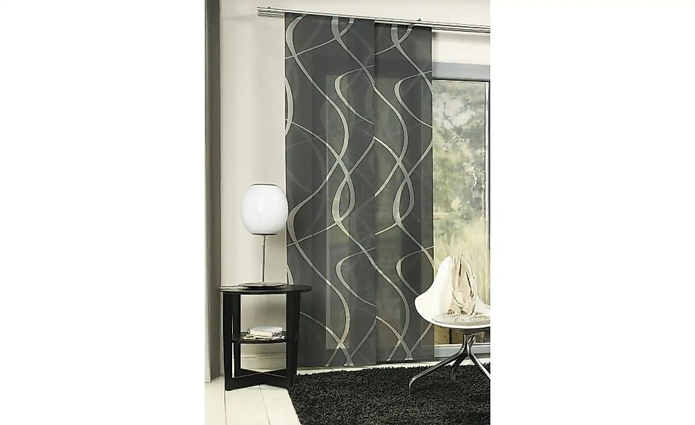 NEUTEX Schiebevorhang  Wave ¦ grau ¦ Synthetik ¦ Maße (cm): B: 60 H: 245 Ga günstig online kaufen
